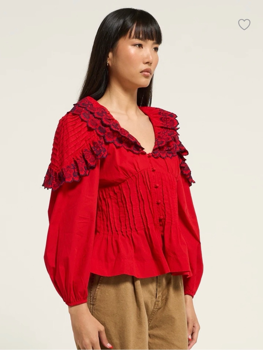 NWT DAMSON MADDER
CAROLINE LONG SLEEVE BLOUSE